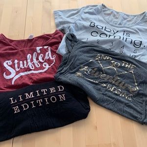 4 cute M maternity tops cute for photo shoots